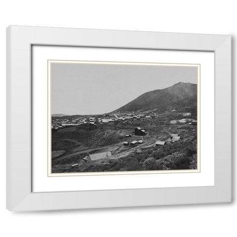 Virginia City-Nevada White Modern Wood Framed Art Print with Double Matting by OSullivan, Timothy H
