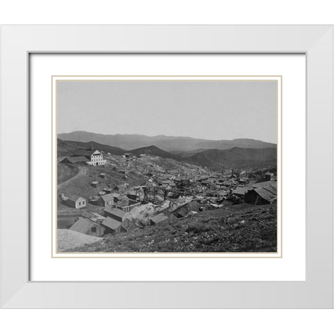 Gold Hill-Nevada White Modern Wood Framed Art Print with Double Matting by OSullivan, Timothy H