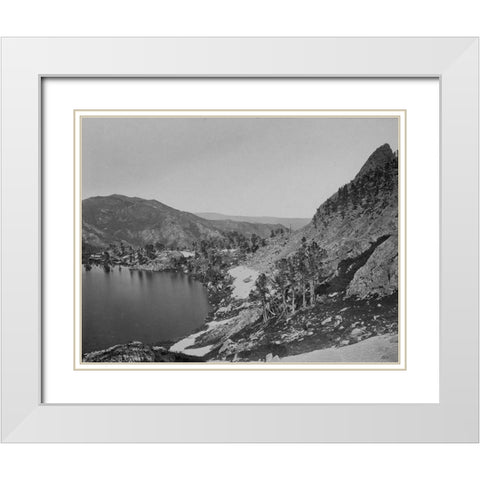 Lake Marian-Humboldt-Nevada White Modern Wood Framed Art Print with Double Matting by OSullivan, Timothy H