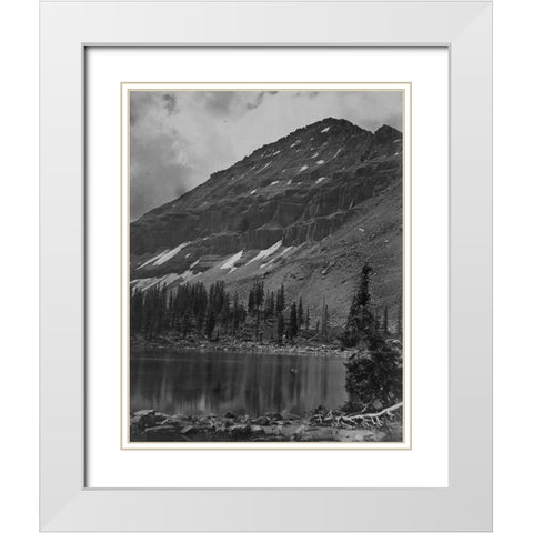 Mt. Agassiz-Uinta Mountains-Utah White Modern Wood Framed Art Print with Double Matting by OSullivan, Timothy H