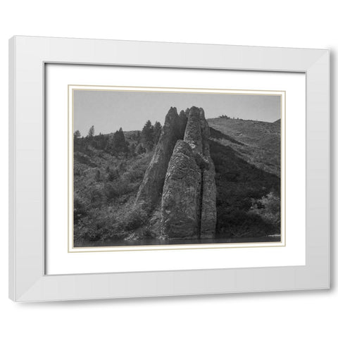 Devils Slide-Utah White Modern Wood Framed Art Print with Double Matting by OSullivan, Timothy H