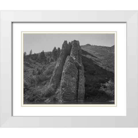 Devils Slide-Utah White Modern Wood Framed Art Print with Double Matting by OSullivan, Timothy H