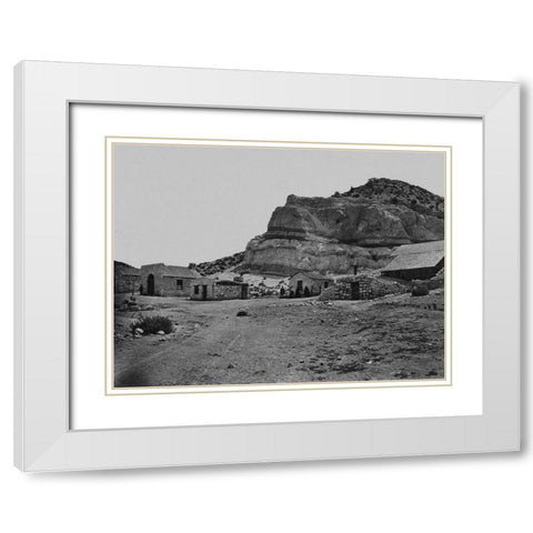 Water rhyolites-near Logan Springs-Nevada White Modern Wood Framed Art Print with Double Matting by OSullivan, Timothy H