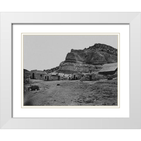 Water rhyolites-near Logan Springs-Nevada White Modern Wood Framed Art Print with Double Matting by OSullivan, Timothy H