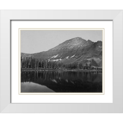 Mt. Agassiz-Uinta Mountains-Utah White Modern Wood Framed Art Print with Double Matting by OSullivan, Timothy H