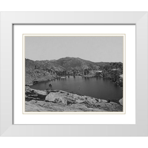 Lake Marian-Humboldt Mountains-Nevada White Modern Wood Framed Art Print with Double Matting by OSullivan, Timothy H