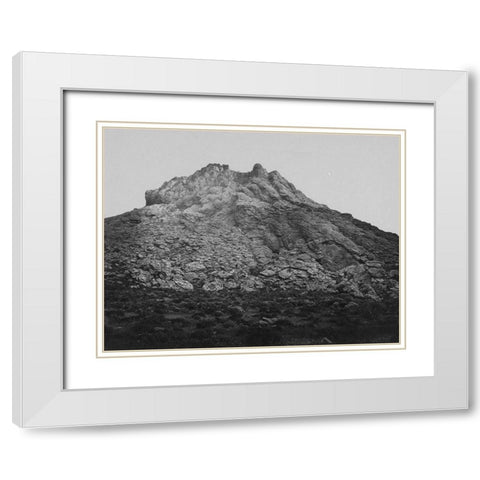 Top of Anaho Island Pyramid Lake-Nevada White Modern Wood Framed Art Print with Double Matting by OSullivan, Timothy H