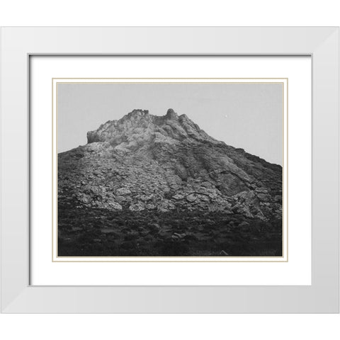 Top of Anaho Island Pyramid Lake-Nevada White Modern Wood Framed Art Print with Double Matting by OSullivan, Timothy H