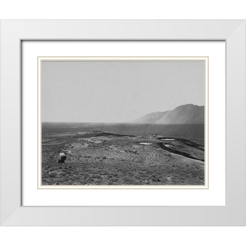Sou Springs-Pah Ute Range-Nevada White Modern Wood Framed Art Print with Double Matting by OSullivan, Timothy H