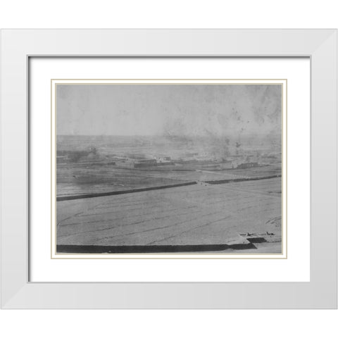 Santa Fe-New Mexico-1873 White Modern Wood Framed Art Print with Double Matting by OSullivan, Timothy H