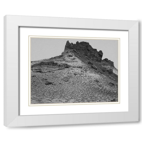 Buttes near Green River City-Wyoming White Modern Wood Framed Art Print with Double Matting by OSullivan, Timothy H