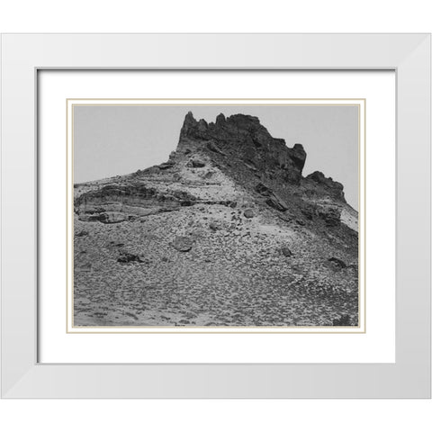 Buttes near Green River City-Wyoming White Modern Wood Framed Art Print with Double Matting by OSullivan, Timothy H
