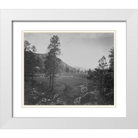 Cooleys Park-Sierra Blanca Range-Arizona White Modern Wood Framed Art Print with Double Matting by OSullivan, Timothy H