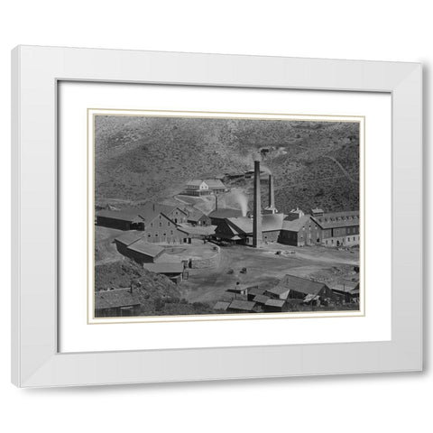 Gould and Curry Mill-Virginia City-Nevada White Modern Wood Framed Art Print with Double Matting by OSullivan, Timothy H