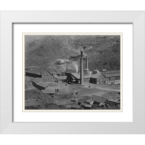 Gould and Curry Mill-Virginia City-Nevada White Modern Wood Framed Art Print with Double Matting by OSullivan, Timothy H