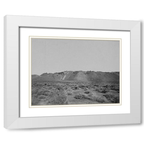 Extinct volcano-Mono Lake-Calafornia White Modern Wood Framed Art Print with Double Matting by OSullivan, Timothy H