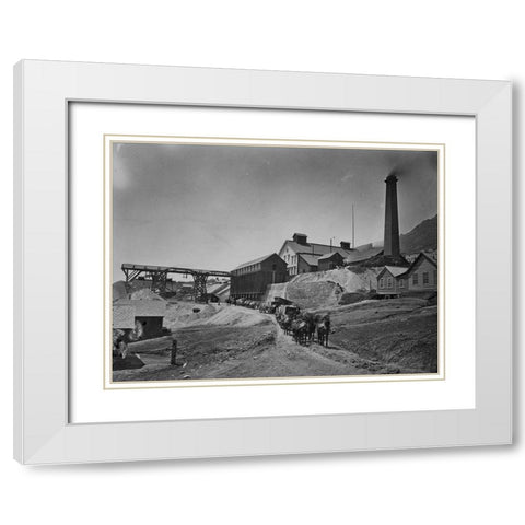 Savage Works-Virginia City-Nevada White Modern Wood Framed Art Print with Double Matting by OSullivan, Timothy H