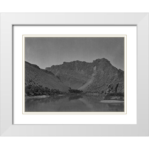 Flaming Gorge-Green River-Utah White Modern Wood Framed Art Print with Double Matting by OSullivan, Timothy H