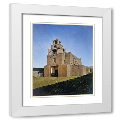 The Church of San Miguel-the oldest church in Santa Fe-New Mexico Color White Modern Wood Framed Art Print with Double Matting by OSullivan, Timothy H
