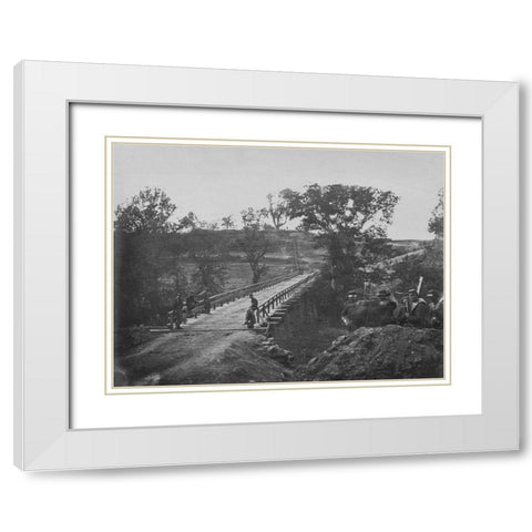 Chesterfield Bridge-North Anna-Virginia White Modern Wood Framed Art Print with Double Matting by OSullivan, Timothy H
