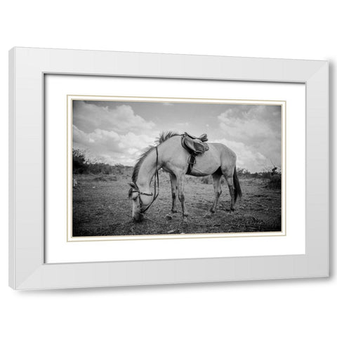 Lunch break White Modern Wood Framed Art Print with Double Matting by The Yellowstone Collection