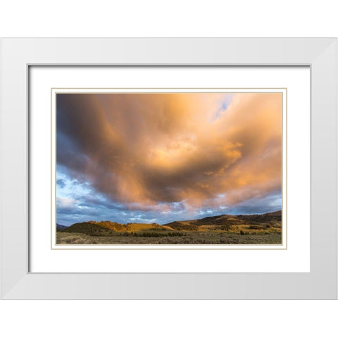 Cleopatra Spring, Mammoth Hot Springs, Yellowstone National Park White Modern Wood Framed Art Print with Double Matting by The Yellowstone Collection
