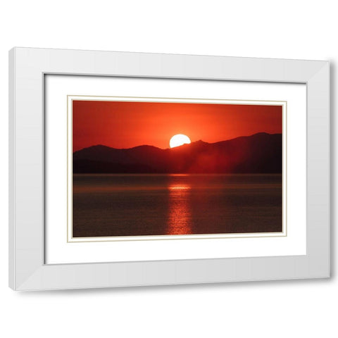 Sunrise from West Thum Geyser Basin, Yellowstone National Park White Modern Wood Framed Art Print with Double Matting by The Yellowstone Collection
