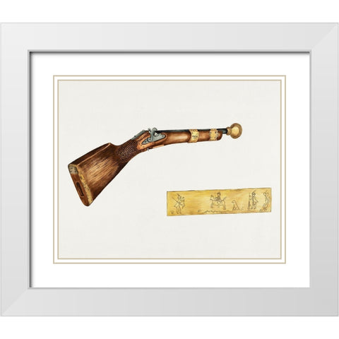 Blunderbuss 1940 White Modern Wood Framed Art Print with Double Matting by Youngs, Jessie M.