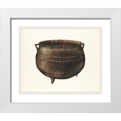 Kettle 1940 White Modern Wood Framed Art Print with Double Matting by Albritton