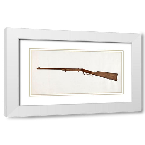Rifle 1937 White Modern Wood Framed Art Print with Double Matting by Robinson, LeRoy