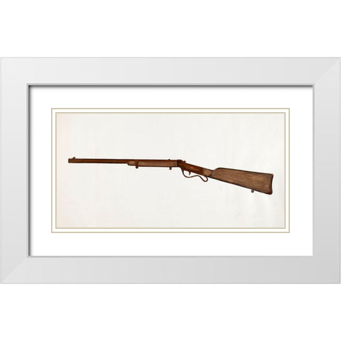 Rifle 1937 White Modern Wood Framed Art Print with Double Matting by Robinson, LeRoy