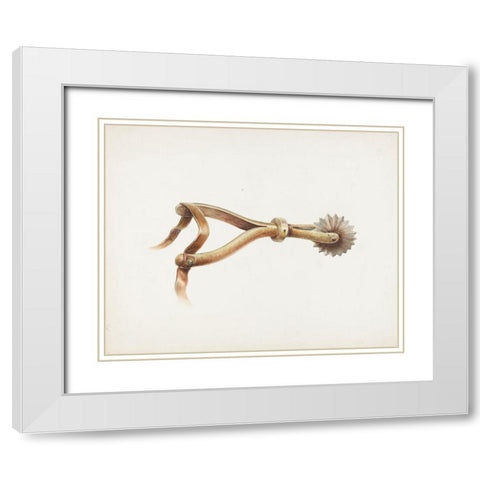 Spur 1936 White Modern Wood Framed Art Print with Double Matting by Transpota, Gerald