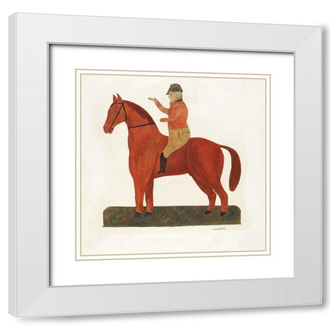 Weather Vane 1935 White Modern Wood Framed Art Print with Double Matting by Strehlau, Carl