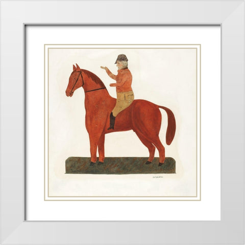 Weather Vane 1935 White Modern Wood Framed Art Print with Double Matting by Strehlau, Carl