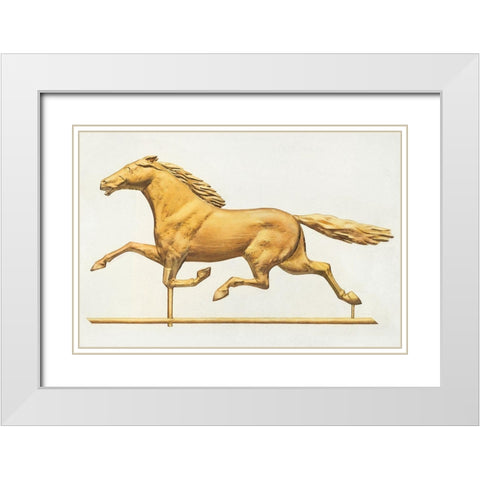 Weather Vane 1939 White Modern Wood Framed Art Print with Double Matting by Goldberg, Joseph