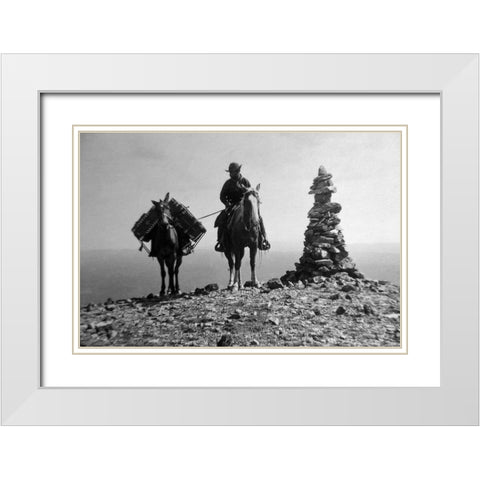 Photo of William Henry Jackson White Modern Wood Framed Art Print with Double Matting by Vintage Photography