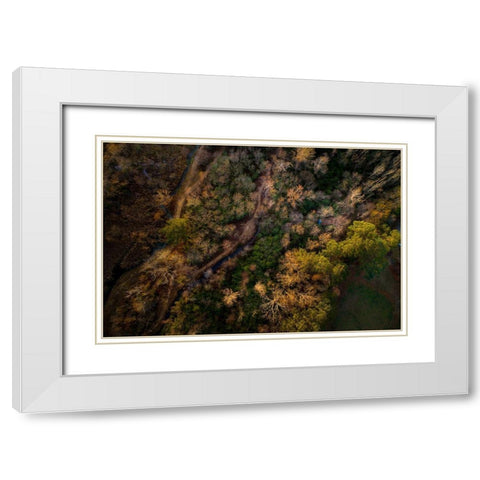 Guntersville Alabama White Modern Wood Framed Art Print with Double Matting by Alabama Picture Archive