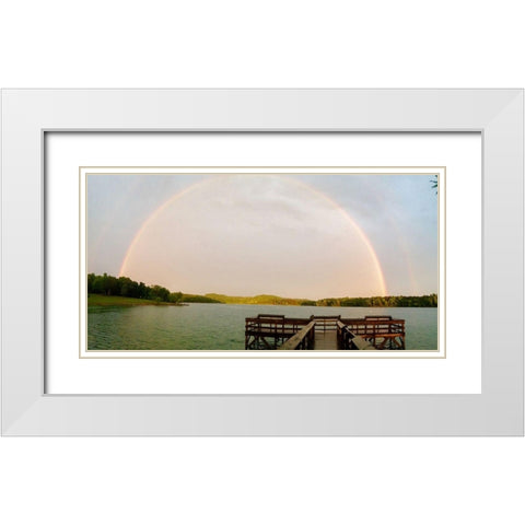 Nolin River Lake-Bee Spring-Kentucky White Modern Wood Framed Art Print with Double Matting by Robertson, Danielle