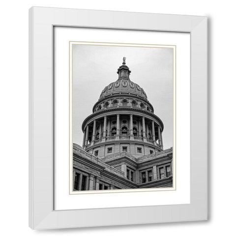Texas State Capitol-Austin-Texas White Modern Wood Framed Art Print with Double Matting by Texas Picture Archive