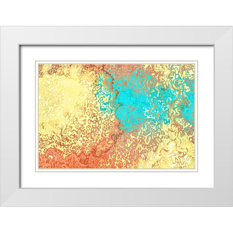 Ancestral Messages White Modern Wood Framed Art Print with Double Matting by Alpenglow Workshop