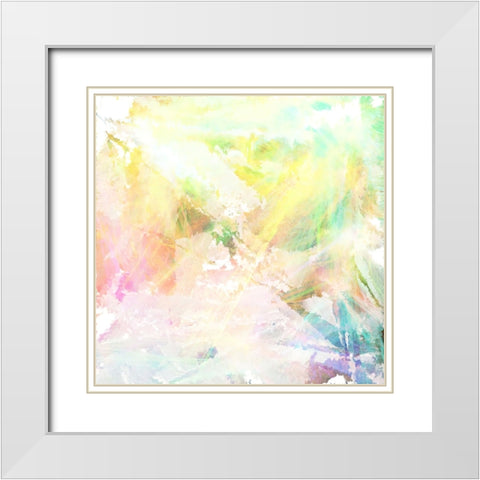 Beams of Light White Modern Wood Framed Art Print with Double Matting by Alpenglow Workshop