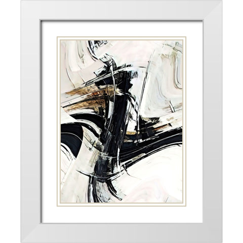 Continuum White Modern Wood Framed Art Print with Double Matting by Alpenglow Workshop