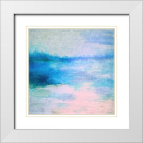 Daybreak Salutation White Modern Wood Framed Art Print with Double Matting by Alpenglow Workshop