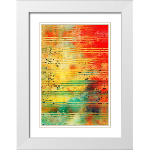 Diffraction Grating P White Modern Wood Framed Art Print with Double Matting by Alpenglow Workshop