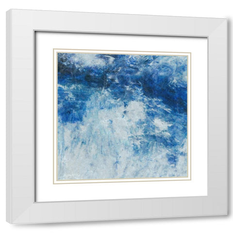 Distressed Jeans III White Modern Wood Framed Art Print with Double Matting by Alpenglow Workshop