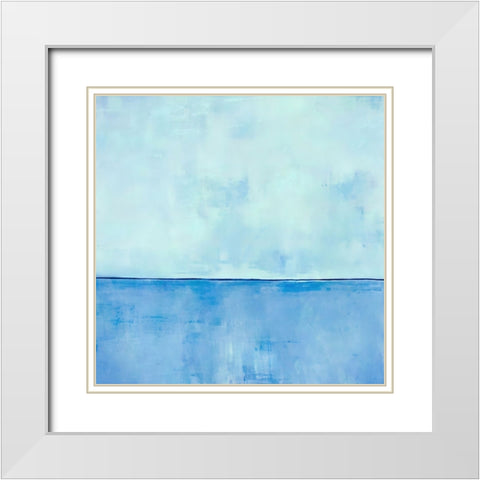 Divided Lands White Modern Wood Framed Art Print with Double Matting by Alpenglow Workshop