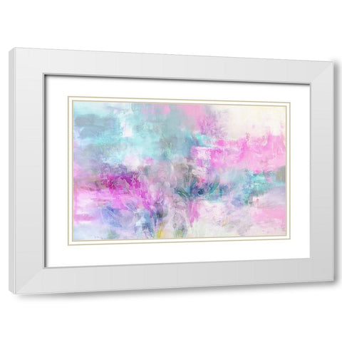 Fading Lilacs White Modern Wood Framed Art Print with Double Matting by Alpenglow Workshop