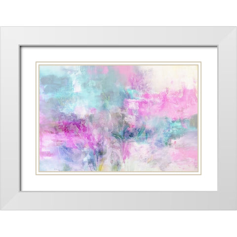 Fading Lilacs White Modern Wood Framed Art Print with Double Matting by Alpenglow Workshop