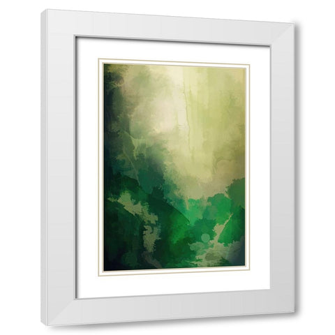 Forest Clearing  White Modern Wood Framed Art Print with Double Matting by Alpenglow Workshop
