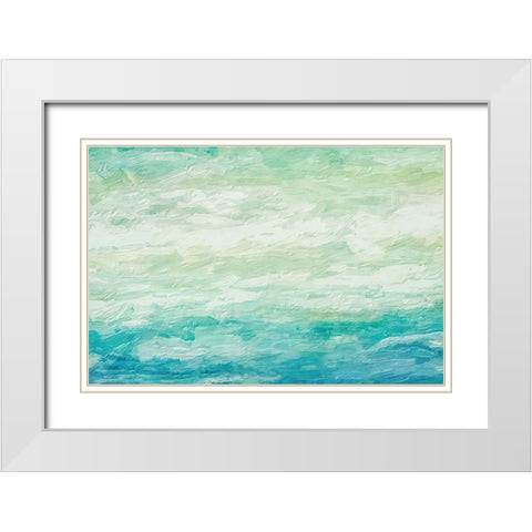 Out to Sea White Modern Wood Framed Art Print with Double Matting by Alpenglow Workshop